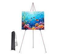 Metal Easel Display Stand for Artists Featuring Strong Construction and Easy Storage Suitable for Various Art Projects Outdoor Painting Art Exhibition