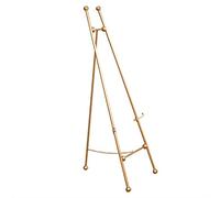 Metal Easel, Stable Adjustable Easel A-Frame Gold Display Stand, for Wedding/Poster/Outdoor Sketching