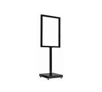 Metal Easels,Large Professional Easel with Support Angle,Portable Floor Easel,Heavy Duty Display Stand,Easy to Use(Black,37X147cm)