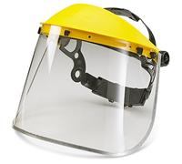 METAL EDGE FACE VISOR 8" CLEAR UNIVERSAL