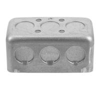 Metal Electric Junction Box for Wall Switches, Weatherproof | Iron Construction, Silver Finish, Quick Install for Contractors and Property Managers, 1 Piece Box
