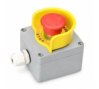 Metal Emergency Stop Control Box, IP67, stop + half, 3 | Sealing , Outdoor Wi Enclosure, Machine Wi, For Maintenance Personnel