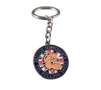 Metal Enamel Keyring & Badge Set British UK Bulldog Vespa Lambretta Scooter