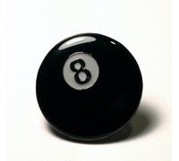 Metal Enamel Pin Badge Black Pool Ball (8 Ball)