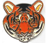 Metal Enamel Pin Badge Brooch Bengal Tiger Face