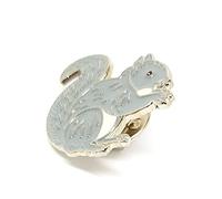 Metal Enamel Pin Badge Brooch Countryside Grey Squirrel