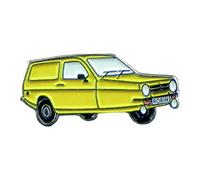Metal Enamel Pin Badge Brooch Reliant Robin Yellow