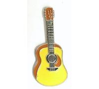 Metal Enamel Pin Badge Brooch Rock Folk Spanish Acoustic Guitar