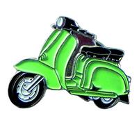 Metal Enamel Pin Badge Brooch Scooter Lambretta - Light Green
