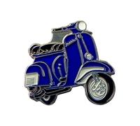 Metal Enamel Pin Badge Brooch Scooter Vespa in Dark Blue
