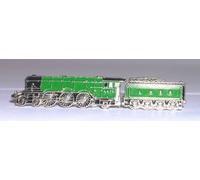 Metal Enamel Pin Badge Brooch Steam Train Flying Scotsman (Green)
