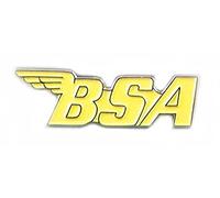 Metal Enamel Pin Badge BSA Motorcycle Logo (YELLOW)