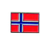 Metal Enamel Pin Badge Norwegian National Flag (Norway)