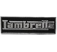 Metal Enamel Pin Badge Scooter Lambretta Name Plate