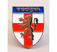 Metal Enamel Pin Badge Scooter Vespa England St. George Shield