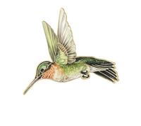 Metal Enameled Hummingbird Pin Brooch Lightweight Accessory for Jackets Purses Stylish Decoration for Women Girls Hat Decoration