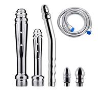 Metal Enema Shower Heads,Shower Enema Nozzle System - with 59 inch Hose Handheld Shower for Colonic Cleanse Kit (3 Style)