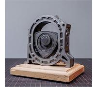 Metal Engine Model Kit, Rotary Engine Model, Desktop DIY Assembly Electric Engine Model, Simulation Dynamic Engine Model, Up to 600 RPM, for Tech Enthusiast, Teenagers, Teaching.