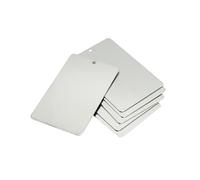 Metal Engraving Blank Stainless Steel Stamping Blanks 86 * 54mm 10 Pack