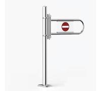 Metal Entry Gate with Pivoting Design Security Door with Column Anti-Pass Device for Entrance & Exit Automatic Self-Closing Swing Gate for Enhanced Safety