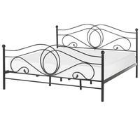 Bed Metal LYRA 180 x 200 cm (EU Super King) Black