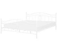 Beliani Bed Metal Antlia 180 X 200 Cm (Eu Super King) White