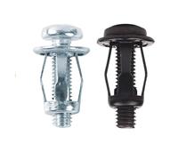 Metal Expansion Screw Petal Nut for Car Motorcycle | Durable Iron Rivet Lock Nut Assortment M4 M5 M6 M8 Sizes for License Plate Mount(4x16 (6pcs))