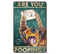 Metal Farm Animal Wall Art - Cute Watercolor Nursery Decor - Cow, Sheep, Chicken - 8x12 inch Tin Sign for Baby Room
