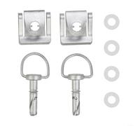 Metal Fastening Nuts A4519880067 For Smart Fortwo 451 Engine Cover Screws 2007 To 2015 Silver 2 Pack