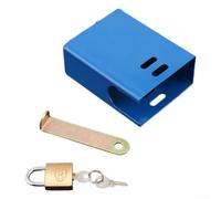 Metal Faucet Lock Cover with Secure Locking System for Outdoor and Kitchen Tap Protection, Includes 2 Keys to Prevent Unauthorized Use and Weather Damage (blue)