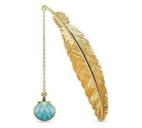 Metal Feather Bookmarks,Vintage Creative Bookmark Reading Bookmarks with Pendant Marker are Unique Gifts for Women,Kids, Students, Teachers, and Friends to Read