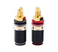 Metal Female Banana Sockets for Seamlessly Integration with Various Auditory Equipment and Connectors Solderless Banana Plugs
