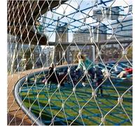 Metal fence mesh Stainless Steel Wire Rope Cable Mesh Net, Protection Boundary Garden Netting, Poultry Chicken Wire Netting, Stretchable Balustrade Balcony Anti-Fall Net, Animal Fence(2mm,10cm)