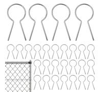 Metal Fence Ties | Heavy Duty Fixer High Strength Galvanized Steel Fasteners | Wire Fence Clips Versatile Steel Cable Fixer for Garden Park Yard Farm