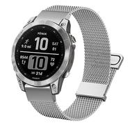 Metal Fenix Strap, 22mm Stainless Steel Watch Band Dual Magnetic Mesh Straps for Garmin Fenix 7/6/5 Series & Forerunner 935/945/Instinct 2/Approach S62/S60/Quatix 6/5