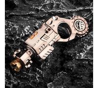 Metal Fidget Gun for Adults,Mini Metal Shotgun Stress Relief,with Reusable Shells x 3/Bullets x 20,Small Steel Target,Purple Light (Copper)