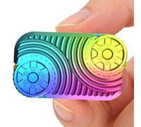 Metal Fidget Slider | Calming Funny Sensory | Wheel Sensory Relief Metal Fidget Toy | for Children Teens Men Women Home Office Classroom School Commute