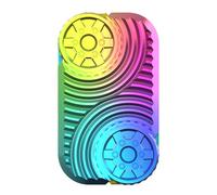Metal Fidget Slider | Calming Relief Wheel | Wheel Sensory Relief Metal Fidget Toy | Ideal For Children Teens Men Women Home Office Classroom School Commute