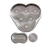 Metal Fidget Slider,Clover Shape Adult Toy - Toy Sensory Stress Relaxing Triangle Game for Classroom Boredom Girls Adults Boy Desk Workplace Waiting Rooms Travel