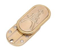 Metal Fidget Slider Hand Push PPB Magnetic Ring Coin Slider Stress Relief Fingertip Toy Premium Copper Wear Resistant Pocket Sized for Adults Office Home Travel (Tower)