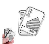 Metal Fidget Slider - Poker Push Card Fidget Toys for Adults, ADHD Anxiety Relief Gadgets, Adult Fidget Toy Magnetic Slider to Relieve Stress, EDC Fidget Toys for Teens, Sensory Toy for Men Women