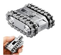 Metal Fidget Toys Adults, 4 in 1 Fidget Slider Roller Chain Combo with Tactile Feedback & Clicking Sounds Portable Office Desk Toys for Relieving Stress and Anxiety Adult Gift (Silver)