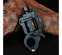 Metal Fidget Toys Adults Gun: Decompression EDC Fidget Spinner, Cool Stress Relief Spinner Ring for Finger, Best Steel Mini Toy Gift for Men (Black)