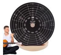 Metal Fifths Wheel Chart - Guitar Music Theory Tool, Circl of Fifths Guide | Accurate Melody Learning Disc, Aluminum Alloy Music Teaching Aid, Essentiall School Supplies for Beginners & Students