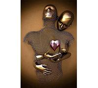 Metal Figure Statue Art Canvas Painting Romantic Abstract Posters and Prints 3D Lovers Sculpture Poster Modern Living Room Home Decoration - Without Frame (80x120cm / 31.5x47.2in)