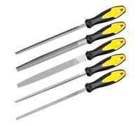 Metal File Set,5pcs Metal Wood Rasps Files Tool Sets with Storage Bag, Includes Flat/Half-Round/Round/Triangular/Square for Metal, Wood, Glass, Plastic, Leather, Jewelry