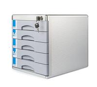 Metal File Storage Cabinet - Lockable Aluminum Alloy Office Organizer for Efficient File Management