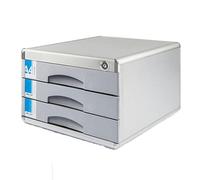 Metal File Storage Cabinet - Lockable Aluminum Alloy Office Organizer for Efficient File Management