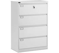 Metal Filing Cabinet 132 cm 4 Drawers - Filing Cabinets by Fromm & Starck Grey