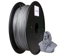 Metal Filled 3D Printer Filament, Aluminum Filament 1.75mm, 0.5kg Spool (1.1lbs), Dimensional Accuracy +/- 0.03mm, Fits Most FDM Printers-Aluminum 1kg_1.75mm